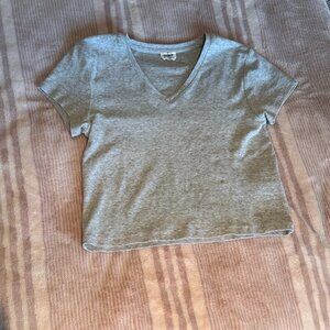 🩶Gray Cotton On V-Neck TShirt🩶